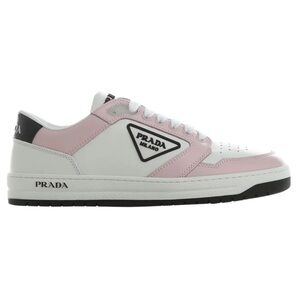 Prada Pink and White Low-Top Sneakers in size 40